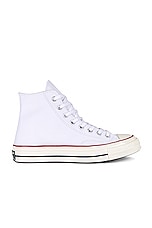 Converse Chuck 70 Canvas Hi Tops in White, Garnet, Egret, view 1, click to view large image.