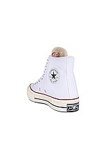 Converse Chuck 70 Canvas Hi Tops in White, Garnet, Egret, view 3, click to view large image.