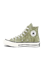 Converse Chuck 70 Hi Washed Canvas in Light Field Surplus, view 5, click to view large image.