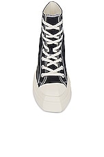 Converse Chuck 70 De Luxe Wedge in Black & Egret, view 4, click to view large image.