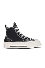 Converse Chuck 70 De Luxe Squared in Black & Egret, view 1, click to view large image.