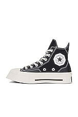 Converse Chuck 70 De Luxe Squared in Black & Egret, view 5, click to view large image.