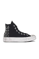 Converse Chuck 70 Chrome Queen Hi in Black, view 1, click to view large image.