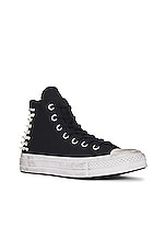 Converse Chuck 70 Chrome Queen Hi in Black, view 2, click to view large image.