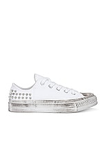 Converse Chuck 70 Chrome Queen Ox in White, view 1, click to view large image.