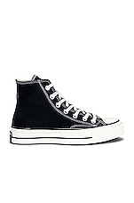 Converse Chuck 70 Canvas High Tops in Black & Egret, view 1, click to view large image.