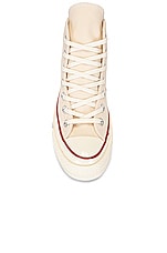Converse Chuck 70 Canvas High Tops in Parchment, Garnet, & Egret, view 4, click to view large image.