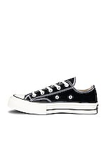 Converse Chuck 70 Canvas Low Tops in Black & Egret, view 5, click to view large image.