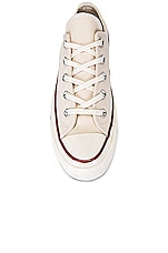 Converse Chuck 70 Canvas Low Tops in Parchment, Garnet, & Egret, view 4, click to view large image.