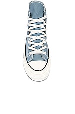 Converse Chuck 70 High Tops in Cocoon Blue, Egret, & Black, view 4, click to view large image.
