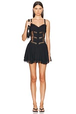 Charo Ruiz Ibiza Terely Short Dress in Black, view 1, click to view large image.