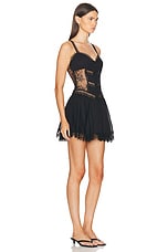 Charo Ruiz Ibiza Terely Short Dress in Black, view 2, click to view large image.