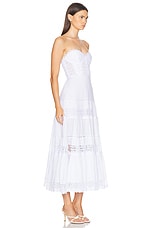 Charo Ruiz Ibiza Monnet Long Dress in White, view 2, click to view large image.