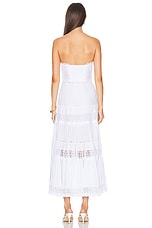 Charo Ruiz Ibiza Monnet Long Dress in White, view 3, click to view large image.