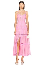 Charo Ruiz Ibiza Ardele Long Dress in Rose Quartz, view 1, click to view large image.