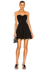 Charo Ruiz Ibiza Ava Mini Dress in Black, view 1, click to view large image.