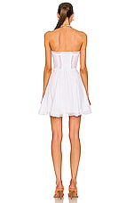 Charo Ruiz Ibiza Ava Mini Dress in White, view 3, click to view large image.