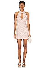 Charo Ruiz Ibiza Massay Mini Dress in Dusty Pink, view 1, click to view large image.