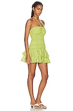 Charo Ruiz Ibiza Megan Mini Dress in Lime Punch, view 2, click to view large image.
