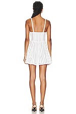 Charo Ruiz Ibiza Limmey Mini Dress in White, view 3, click to view large image.