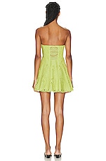 Charo Ruiz Ibiza Zannick Short Dress in Lime Punch, view 3, click to view large image.