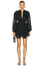 Charo Ruiz Ibiza Gracy Short Dress in Black, view 1, click to view large image.