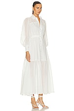 Charo Ruiz Ibiza Vinnesy Long Dress in Off White, view 2, click to view large image.