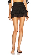 Charo Ruiz Ibiza Fera Skirt in Black, view 1, click to view large image.