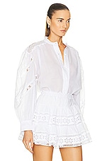 Charo Ruiz Ibiza Marian Blouse in White, view 2, click to view large image.