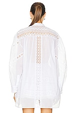 Charo Ruiz Ibiza Marian Blouse in White, view 3, click to view large image.