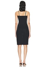 Cou Cou Intimates The Midi Slip Dress in Black, view 3, click to view large image.