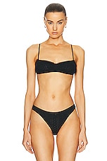 Cou Cou Intimates The Balconette Bra in Black, view 1, click to view large image.
