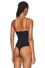 Cou Cou Intimates The Pointelle Bodysuit in Black, view 4, click to view large image.