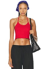 Cou Cou Intimates The Halter Top in Cherry Red | FWRD