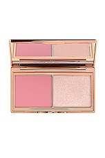 Charlotte Tilbury Hollywood Blush &amp; Glow Glide Palette in Fair Medium, view 1, click to view large image.