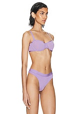 CUUP Mesh Balconette Bra in Amethyst, view 2, click to view large image.