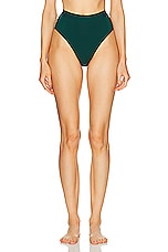 CUUP Modal Highwaist Panty in Serpentine, view 1, click to view large image.