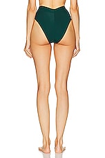 CUUP Modal Highwaist Panty in Serpentine, view 3, click to view large image.