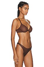 CUUP The Plunge Bra in Espresso, view 2, click to view large image.