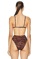 CUUP The String Bikini Top in Zebra, view 3, click to view large image.