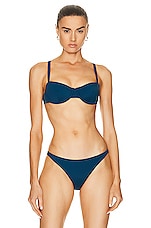 CUUP Balconette Bikini Top in Horizon, view 1, click to view large image.