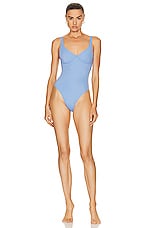 CUUP Scoop One Piece Swimsuit in Cloud, view 1, click to view large image.