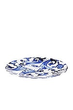 Dolce & Gabbana Casa Mediterraneo Fiore Piccolo Charger Plate in Blue & White, view 2, click to view large image.
