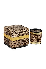 Dolce & Gabbana Casa Leopard Patchouli Scented Candle in Leopard, view 2, click to view large image.