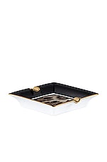 Dolce & Gabbana Casa Small Leopard Square Ashtray in Leopard, view 2, click to view large image.