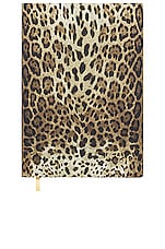 Dolce & Gabbana Casa Medium Leopard Notebook in Leopard, view 1, click to view large image.