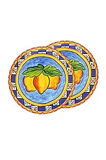 Dolce & Gabbana Casa Carretto Lemon Set Of 2 Bread Plates , view 1, click to view large image.