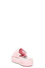 Dolce & Gabbana Casa Logo Jacquard Slippers in Pink, view 3, click to view large image.