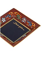 Dolce & Gabbana Casa Carretto Square Trinket Dish in Medium Red, view 3, click to view large image.