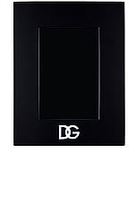 Dolce & Gabbana Casa Dg Logo Picture Frame in Black, view 2, click to view large image.